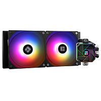 A-ELITE-BL-240-ARGB-V3 Система жидкостного охлаждения/ Water Cooling System Thermalright Aqua Elite 240 V3 (240mm, Black, ARGB/ Fans: 2x120mm, 66.17CFM, 25.6dBA, 1500RPM/ Pump height 53mm, 23dBA, 3300RPM, Rad thickness 27mm/ S: 1700, 1200, 20XX, 115X, AM5