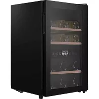 Встраиваемый винный шкаф MAUNFELD/ Встраиваемый винный шкаф MAUNFELD, ВхШхГ 673х360х575 мм, отдельностоящий, полезный объем 50 л, количество бутылок 16, электронный термостат, сенсорное управление, LED освещение, стандартный компрессор, цвет черный
