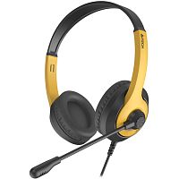 FH100U(BUMBLEBEE) Наушники с микрофоном A4Tech Fstyler FH100U желтый/черный 2м накладные USB оголовье (FH100U (BUMBLEBEE))