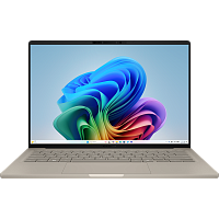 90NB1501-M00850 Ноутбук/ ASUS UX3407QA-QD197W 14"(1920x1200 OLED)/Qualcomm Snapdragon X X1-26-100(2.98Ghz)/16384Mb/512PCISSDGb/noDVD/Cam/BT/WiFi/70WHr/war 1y/0.98kg/Zabriskie Beige/Win11Home