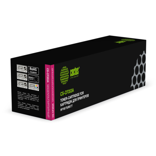 -/ Картридж лазерный Cactus CS-CF353A CF353A пурпурный (1000стр.) для HP M176/M177 фото 3