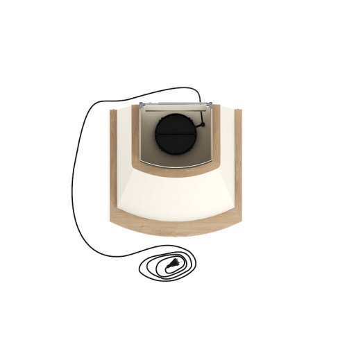 840506 GOOD, Кухонная вытяжка ELIKOR Ротонда 50П-650-П3Л бежевый/дуб неокр. фото 5