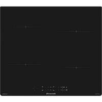 Brandt induction hob, 4 cooking zones, 14 power levels, residual heat display, timer, Ultraboost, black color