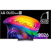 OLED77C6RLA.ARUG Телевизор 77'' LG/ 77'' OLED, Ultra HD, Smart TV(WebOS 26), Wi-Fi 6, Bluetooth v 5.3, MR NFC, 120Hz Native (VRR 165Hz), 2.2ch 40Вт Dolby Atmos, 4хHDMI, 2хUSB, 1 Pole, черный металл, 2026