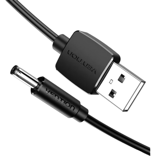 CEXBD Кабель Vention USB AM/DC-jack 3.5мм M - 0.5м Чёрный фото 2 CEXBD Кабель Vention USB AM/DC-jack 3.5мм M - 0.5м Чёрный фото 2