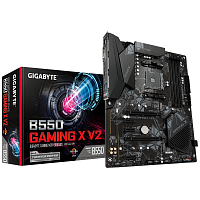 B550GAMINGXV2 Материнская плата/ MB GIGABYTE AMD B550 sAM4, 4xDDR4(128GB), DVI-D/HDMI 2.1, 1xPCIe 4.0x16, 1xPCIe 3.0x16, 3xPCIe 3.0, 1xLAN, 4xSATA 6Gb/s, 2xM.2, 4xUSB 3.2, 2xUSB 2.0, 1xPS/2, ATX