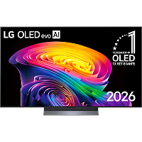 OLED55C6RLA.ARUG Телевизор 55'' LG/ 55'' OLED, Ultra HD, Smart TV(WebOS 26), Wi-Fi 6, Bluetooth v 5.3, MR NFC, 120Hz Native (VRR 165Hz), 2.2ch 40Вт Dolby Atmos, 4хHDMI, 2хUSB, 1 Pole, черный металл, 2026