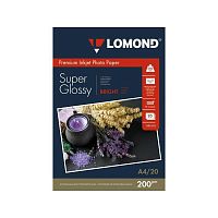 Фотобумага Lomond 1101112 A4/200г/м2/20л./белый высокоглянцевое для струйной печати