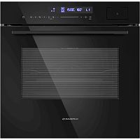 MEOR7216STFB Шкаф духовой электрический MAUNFELD/ 60 см, функция пара, 18 режимов, 72 л, сенсорное управление, гриль, таймер, конвекция, A+, черное стекло