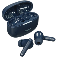 BD04AIRMIDNIGHTBLUE Гарнитура Tecno Buds 4 Air BD04 синий беспроводные bluetooth в ушной раковине (BD04 AIR MIDNIGHT BLUE)