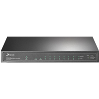 TL-SG1210P Коммутатор/ 8-port gigabit Unmanaged PoE+ Switch with 1 Gigabit RJ-45 + 1 SFP uplink ports, desktop mount, 8 802.3af/at compliant PoE+ ports, 1 Gigabit RJ-45 + 1 SFP uplink ports