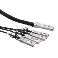FT-Q40-4S10-DAC1m Кабель/ FIBO FT-Q40-4S10-DAC1m QSFP+ to 4SFP+ DAC модуль, медный кабель Belden, 1 метр