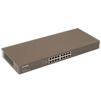 TEG1016G Коммутатор/ Tenda TEG1016G Коммутатор неуправляемый, 16 портов, 16x1 Гбит/с, установка в стойку, металлический корпус