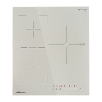 Встраиваемая варочная панель HOMSAir/ Индукционная варочная панель с Flex Zone и Booster, 45 см, 3 конфорки, сенсорное управление, 9 уровней мощности, бежевый цвет