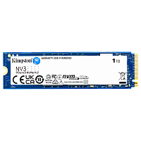 SNV3S/1000G Твердотельный накопитель/ Kingston SSD NV3, 1000GB, M.2(22x80mm), NVMe, PCIe 4.0 x4, 3D TLC, R/W 6000/4000MB/s, TBW 320, DWPD 0.2 (60 мес)