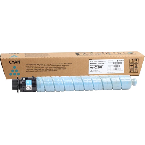 MP C2503 Тонер-картридж голубой/ MP C2503 PRINT CARTRIDGE CYAN фото 2