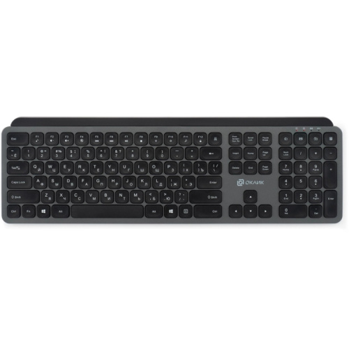 2002136 Клавиатура Oklick K859W серый/черный USB беспроводная slim Multimedia (2002136) 2002136 Клавиатура Oklick K859W серый/черный USB беспроводная slim Multimedia (2002136)