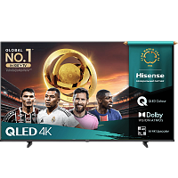 75E7Q Телевизор ЖК 75'' Hisense/ 75", QLED, Ultra HD, Smart TV (ОС VIDAA U9), Wi-Fi, DVB-T2/T/C/S2/S, 2х10W, CI+(1.4), 3хHDMI, 2хUSB, Works with Alexa, Alexa Built-in, VIDAA Voice, Yandex, Black, 2025