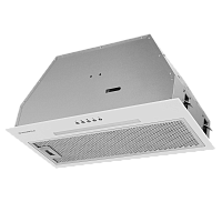 TRAPEZE603EMWhite Кухонная вытяжка MAUNFELD/ Полновстраиваемая, 1150 м3/ч, 3 скорости, ширина 59.8 см, глубина 29 см, цвет: белый