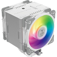 SCMG-6000TUFW Кулер для процессора/ CPU Cooler Scythe Mugen 6 TUF Gaming White Edition (240W, 4-pin PWM, 154mm, Al/Cu, 6x6mm, ARGB, 2x120mm, 75.17CFM, 35.57dBA, 2500RPM, S: 1851/1700/1200/115X/2011(v3)/2066, AM5/AM4, white)