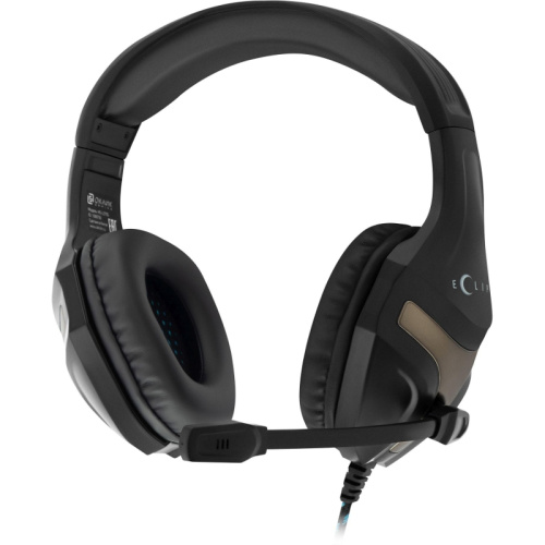 1090730 Наушники с микрофоном Oklick HS-L370G ECLIPSE черный 2м мониторные оголовье (1090730) фото 2 1090730 Наушники с микрофоном Oklick HS-L370G ECLIPSE черный 2м мониторные оголовье (1090730) фото 2