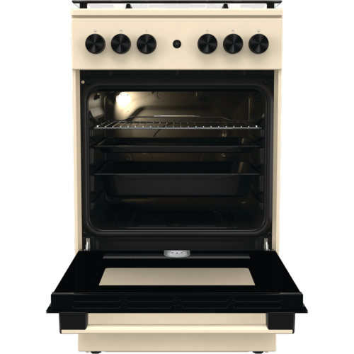 GG5A21BEF Плита GORENJE/ Газовая плита, 50 см, 4 конфорки, бежевый фото 4