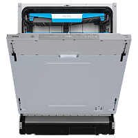 KDI60977 Встраиваемая посудомоечная машина KORTING/ Встраиваемая посудомоечная машина KORTING, 60 см, 3 корзины, 14 комплектов, регулировка высоты Easy Lift, электронное/сенсорное управление, цифровой дисплей, 8 программ, отложенный старт, луч на полу, LE