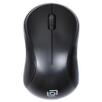 384108 Мышь Oklick 605SW черный оптическая 1200dpi беспров. USB для ноутбука 3but (384108)