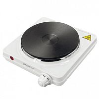 SEHE.231W Электрическая плитка MAUNFELD/ Электрическая чугунная плитка,мощность 1500 Вт.,управление механическое,5 уровней мощности,1 комфорка,цвет белый