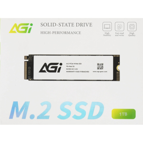 AGI1T0GIMAI298 Твердотельный накопитель AGi PCIe 3.0 x4 1TB AGI1T0GIMAI298 AI298 M.2 2280 фото 8