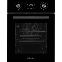 MOE4592Noir Электрический духовой шкаф Monsher/ ширина 45 см, High-Tech, 50 л, гидролизная очистка, 9 режимов, черный