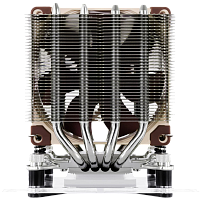 NH-D9L Кулер для процессора/ CPU Cooler Noctua NH-D9L (88W, 4-pin PWM, 110mm, Al/Cu, 4x6mm, 1x92x92x25mm, 46.44CFM, 22.8dBA, 2000RPM, S: 1851/1700/1200/115X, AM5/AM4, Beige/Brown)