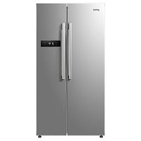 KNFS91797X Холодильник Korting/ Холодильник Side-By-Side, А+, cенсорное управление Smart Touch, Full NO FROST, Dynamic Air Cooling, режимы «Супер заморозка» и «Супер охлаждение», LED освещение камеры, 2 ящика для овощей, полки из закаленного стекла, держа