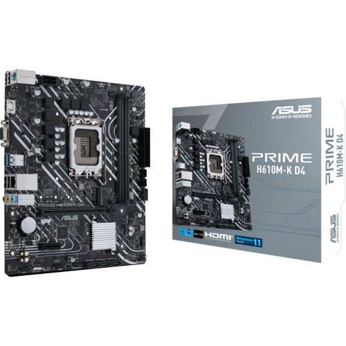 90MB1A10-M0EAY0 Материнская плата/ PRIME H610M-K D4 90MB1A10-M0EAY0 Материнская плата/ PRIME H610M-K D4