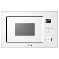KMI827GW Встраиваемая микроволновая печь Korting/ Встраиваемая микроволновая печь Korting, объем 26 л, сенсорное управление, дисплей, 8 авторежимов, кварцевый гриль, комбинированное приготовление, быстрый старт, таймер, мощность гриля 1100 Вт, цвет белое