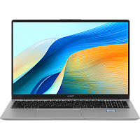 53014MTX Ноутбук Huawei MateBook D 16 MCLG-X MitchellG-W5651 Core i5 13420H 16Gb SSD512Gb Intel UHD Graphics 16" IPS (1920x1200) без ОС silver WiFi BT Cam (53014MTX)