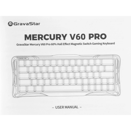 6972448924979 Игровая клавиатура/ Клавиатура с магнитными свичами Gravastar Mercury V60Pro XTAL SLV RU фото 7 6972448924979 Игровая клавиатура/ Клавиатура с магнитными свичами Gravastar Mercury V60Pro XTAL SLV RU фото 7