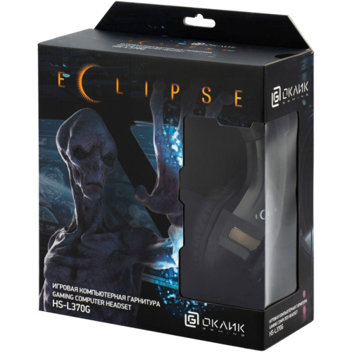 1090730 Наушники с микрофоном Oklick HS-L370G ECLIPSE черный 2м мониторные оголовье (1090730) фото 14 1090730 Наушники с микрофоном Oklick HS-L370G ECLIPSE черный 2м мониторные оголовье (1090730) фото 14
