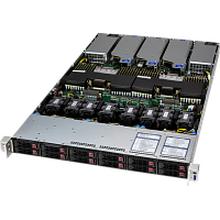 SYS-122C-TN(bundle) Серверная платформа/ Supermicro Server SYS-122C-TN 1U (2x LGA4710 / 32x DDR5 RDIMM / 12x Hs 2.5" NVMe / 2 M.2 PCIe 5.0 x2 NVMe / VROC Premium / 3x PCIe 5.0 x16 (1 AIOM with OCP 3.0) / 1x PCIe 5.0 x8 / 2x 10GbE RJ45 Intel X710 / 2x 1000