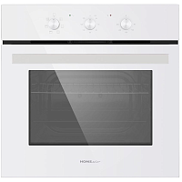 OES657WH Шкаф духовой электрический HOMSair OES657WH/ электрический, встраиваемый, механическое управление, 6 функций, 57 л., гриль, эмаль легкой очистки, белый