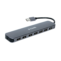 DUB-H7/E1A Хаб/ DUB-H7 USB2.0 Hub, 7xUSB2.0 with Fast-Charging port