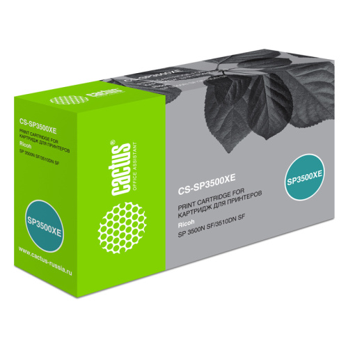 -/ Картридж лазерный Cactus CS-SP3500XE 407646 черный (6400стр.) для Ricoh SP3500NSF/3510DN SF
