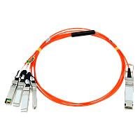 FT-Q40-4S10-AOC1m Кабель/ FIBO FT-Q40-4S10-AOC1m QSFP+ to 4SFP+ AOC модуль, оптический кабель, 1 метр