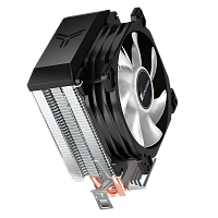CR-1200E Кулер для процессора/ CPU Cooler JONSBO CR-1200E (95W, 3-pin, 128mm, Al/Cu, 2x6mm, FRGB, 1x92mm, 36CFM, 26.5dBA, 2000RPM, S: 1700/1200/115X, AM4/AM5 Black)