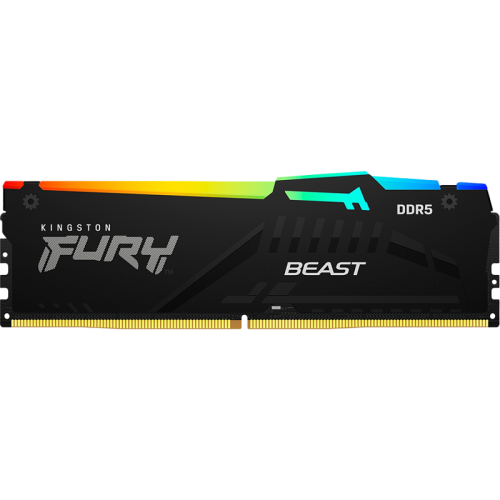 KF556C40BB2A-32 Память оперативная/ Kingston 32GB 5600MT/s DDR5 CL40 DIMM FURY Beast RGB