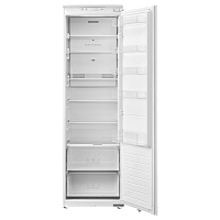 KSI1785 Встраиваемый холодильник KORTING/ Встраиваемый холодильник KORTING, объем 304 л, NoFrost, динамическое охлаждение, LED освещение, сигнализация открытой двери, большой ящик для овощей с регулировкой влажности, энергоэффективность А++, уровень шума