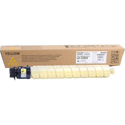 MP C2503 Тонер-картридж  желтый/ MP C2503 PRINT CARTRIDGE YELLOW фото 2