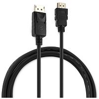 BHPRETHDMI_DPP18 Кабель аудио-видео Buro DisplayPort (m)/HDMI (m) 1.8м. позолоч.конт. черный (BHP RET HDMI_DPP18)