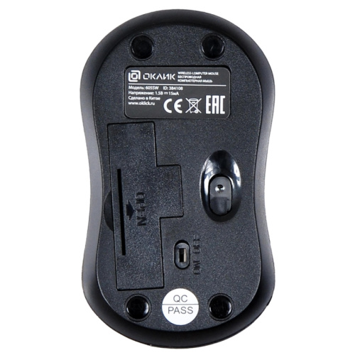 384108 Мышь Oklick 605SW черный оптическая 1200dpi беспров. USB для ноутбука 3but (384108) фото 7 384108 Мышь Oklick 605SW черный оптическая 1200dpi беспров. USB для ноутбука 3but (384108) фото 7