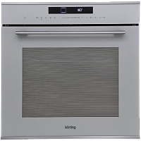 OKB1340GBXGrMW Встраиваемый духовой шкаф Korting/ Духовой шкаф с функцией СВЧ, электронное сенсорное управление Full TouchControl, 10 режимов нагрева духовки, 4 режима СВЧ, система автоматического охлаждения, автоматическое отключение, эмаль легкой очистк